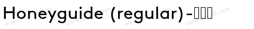 Honeyguide (regular)字体转换